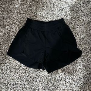 SIZE 4 BLACK LULULEMON SHORTS